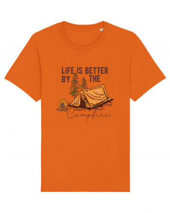 Life is better by the campfire Bright Orange