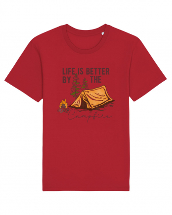 Life is better by the campfire Red