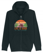 Life is good in the woods Hanorac cu fermoar Unisex Connector