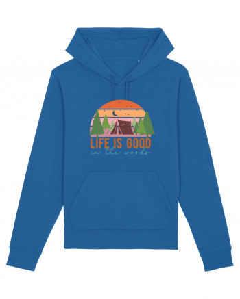 Life is good in the woods Royal Blue