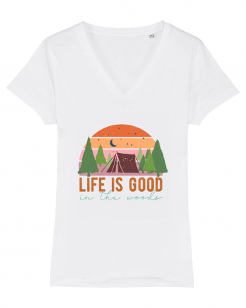 Life is good in the woods White