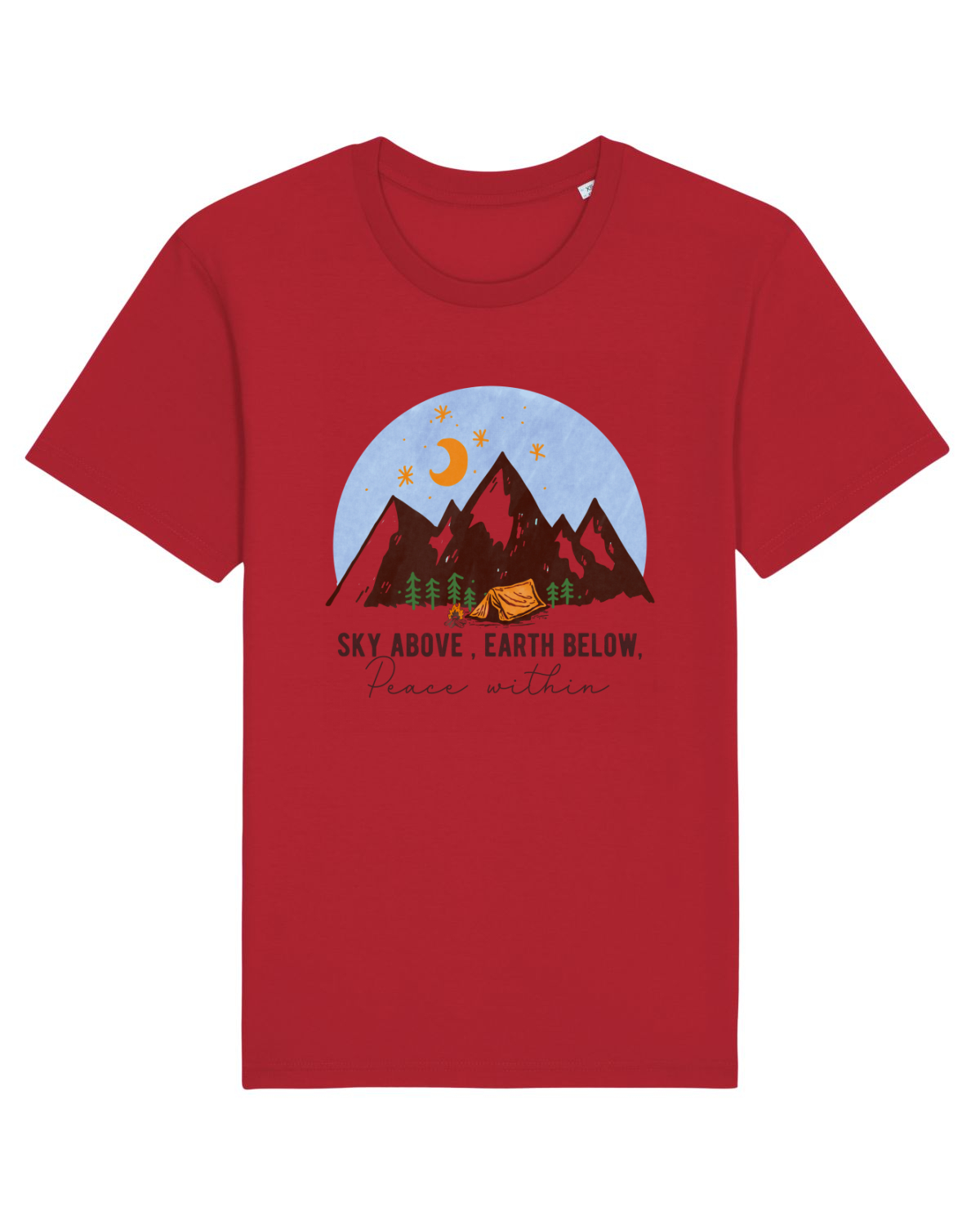 Tricou mânecă scurtă Unisex Rocker Red