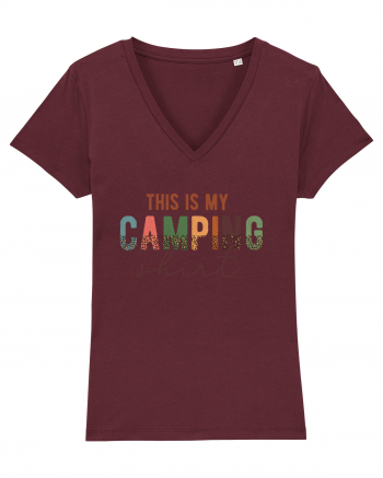 This is my camping shirt Burgundy