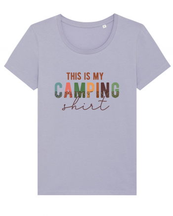 This is my camping shirt Lavender