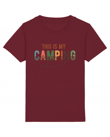 This is my camping shirt Burgundy