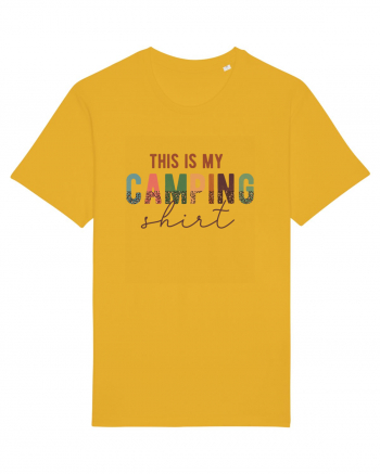 This is my camping shirt Spectra Yellow