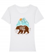 Wild and Free Tricou mânecă scurtă guler larg fitted Damă Expresser