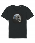 Craniu (cu creier) skullbrain 01 Tricou mânecă scurtă Unisex Rocker