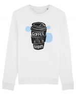 Coffee Tastes Better On Fridays Bluză mânecă lungă Unisex Rise