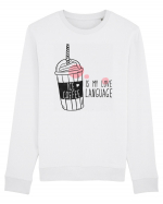 Ice Coffee is My Love Language Bluză mânecă lungă Unisex Rise