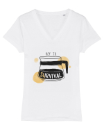 Key to Survival Tricou mânecă scurtă guler V Damă Evoker