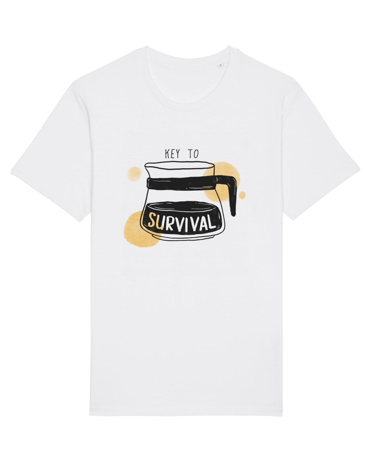 Tricou mânecă scurtă Unisex Rocker White