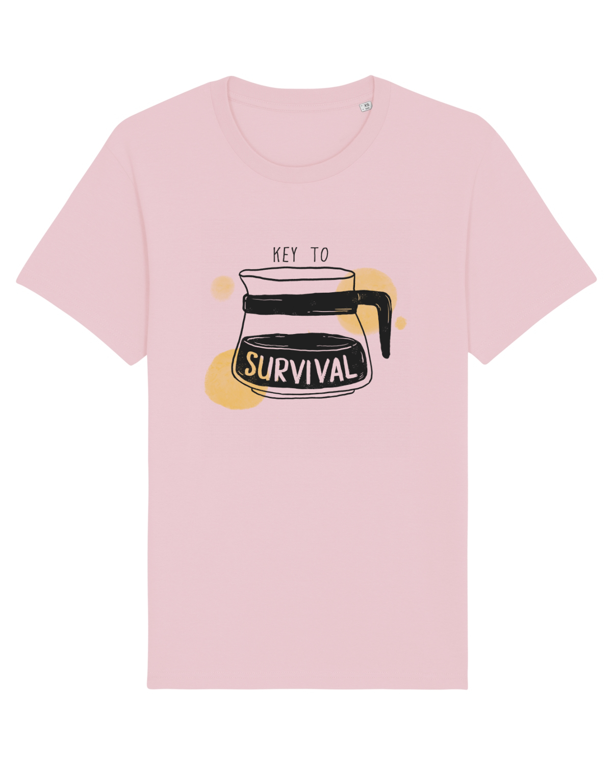 Tricou mânecă scurtă Unisex Rocker Cotton Pink