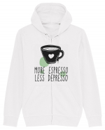 More Espresso Less Depresso Hanorac cu fermoar Unisex Connector