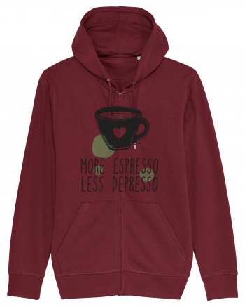 More Espresso Less Depresso Burgundy