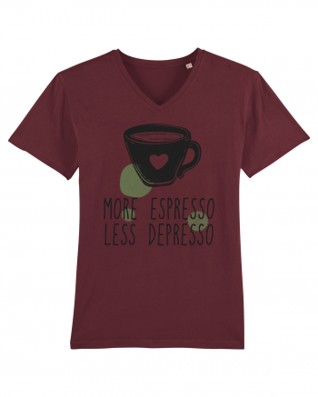 More Espresso Less Depresso Burgundy