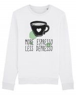 More Espresso Less Depresso Bluză mânecă lungă Unisex Rise