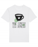 More Espresso Less Depresso Tricou mânecă scurtă Unisex Rocker