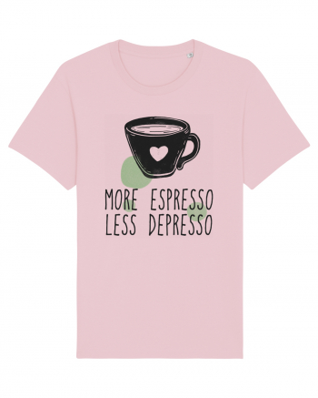 More Espresso Less Depresso Cotton Pink