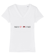 Power of love Tricou mânecă scurtă guler V Damă Evoker