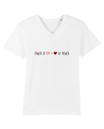 Power of love Tricou mânecă scurtă guler V Bărbat Presenter