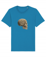 Craniu (cu creier) skullbrain 02 Tricou mânecă scurtă Unisex Rocker