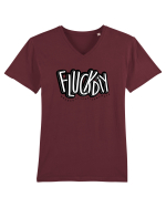 Norocul Tricou mânecă scurtă guler V Bărbat Presenter