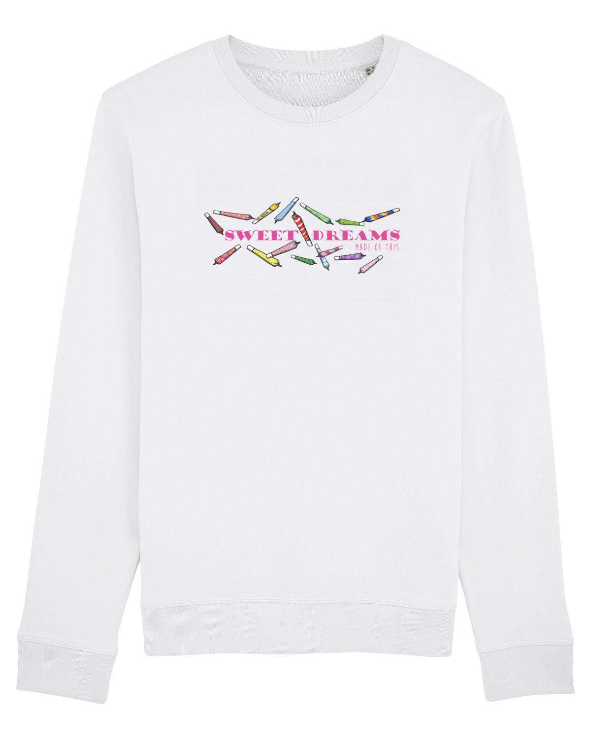 Bluză mânecă lungă Unisex Rise White