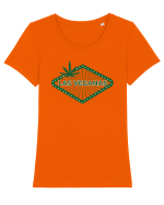 Las Veganas Tricou mânecă scurtă guler larg fitted Damă Expresser
