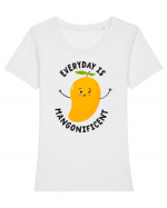 Everyday Is Mangonificent Tricou mânecă scurtă guler larg fitted Damă Expresser