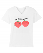 I Ap-Peach-iate You Tricou mânecă scurtă guler V Bărbat Presenter