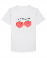 I Ap-Peach-iate You Tricou mânecă scurtă guler larg Bărbat Skater