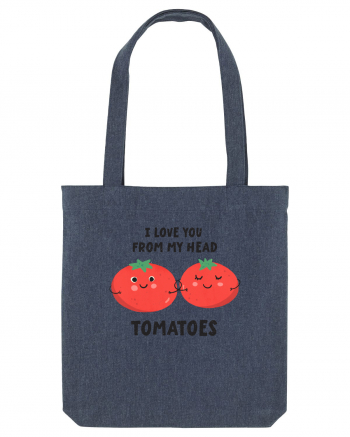 I Love You From My Head Tomatoes Midnight Blue