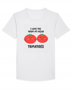 I Love You From My Head Tomatoes Tricou mânecă scurtă guler larg Bărbat Skater