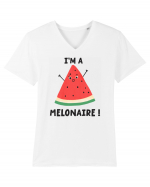 I'm a Melonaire! Tricou mânecă scurtă guler V Bărbat Presenter