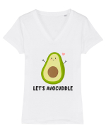 Let's Avocuddle Tricou mânecă scurtă guler V Damă Evoker