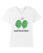 Olive You So Much! Tricou mânecă scurtă guler V Bărbat Presenter