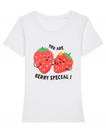 You Are Berry Special! Tricou mânecă scurtă guler larg fitted Damă Expresser