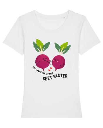You Make My Heart Beet Faster White