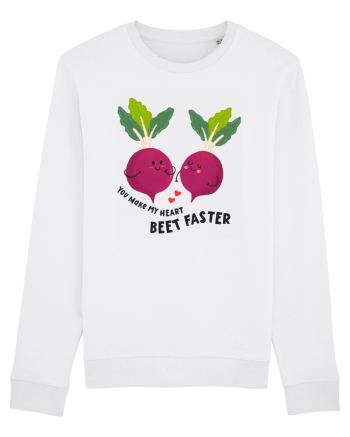 You Make My Heart Beet Faster White