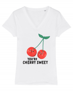 You're Cherry Sweet Tricou mânecă scurtă guler V Damă Evoker