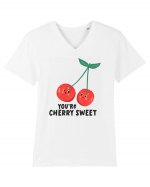 You're Cherry Sweet Tricou mânecă scurtă guler V Bărbat Presenter