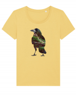 Crow Nature Tricou mânecă scurtă guler larg fitted Damă Expresser