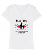 Dear Mom Tricou mânecă scurtă guler V Damă Evoker