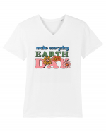 Make Everyday Earth Day Tricou mânecă scurtă guler V Bărbat Presenter