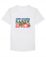 Make Everyday Earth Day Tricou mânecă scurtă guler larg Bărbat Skater