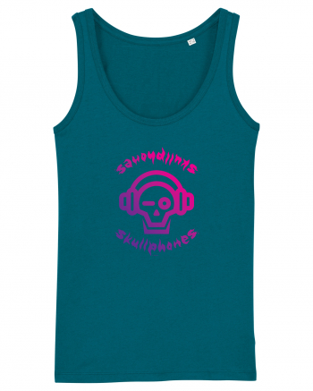 Craniu cu casti - skullphones logo Ocean Depth