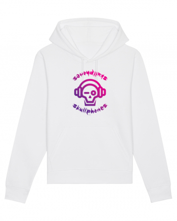 Craniu cu casti - skullphones logo White