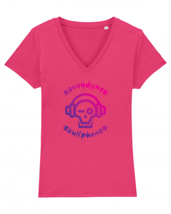 Craniu cu casti - skullphones logo Raspberry