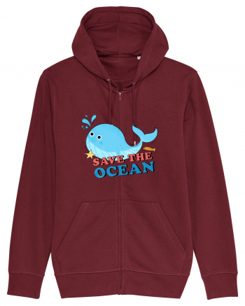 Save the Ocean Burgundy